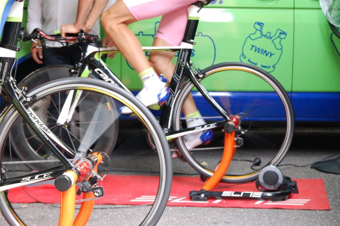 ivan basso on elite bike trainer