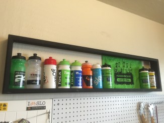 DIY Cycling Water Bottle Display Case