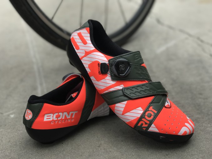 bont riot cycling shoe crimson 